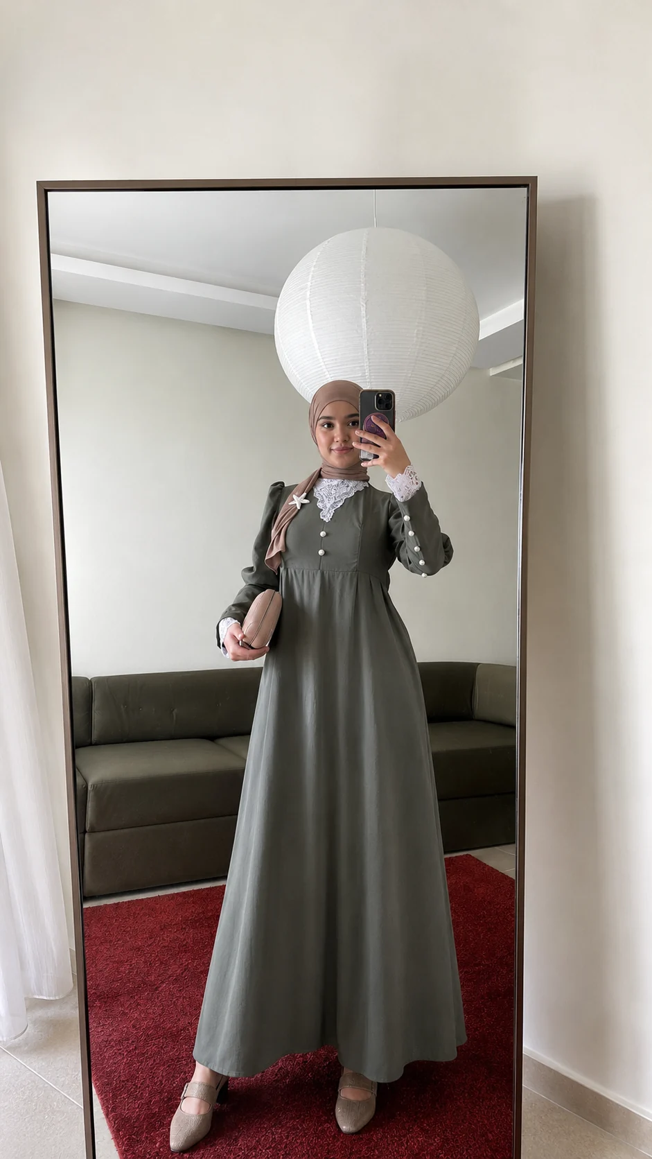 Robe olive green 1